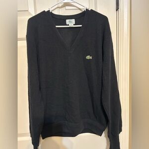 Vintage Lacoste black sweater men’s medium. Made in USA